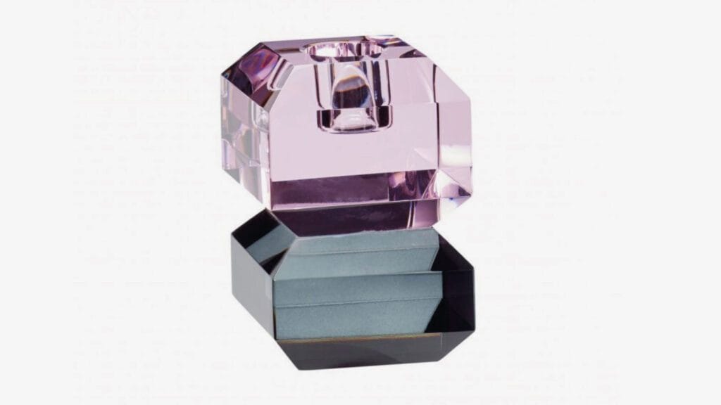 Ljusstake Pink & Smoke