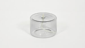 Oil lamp Glass, lid