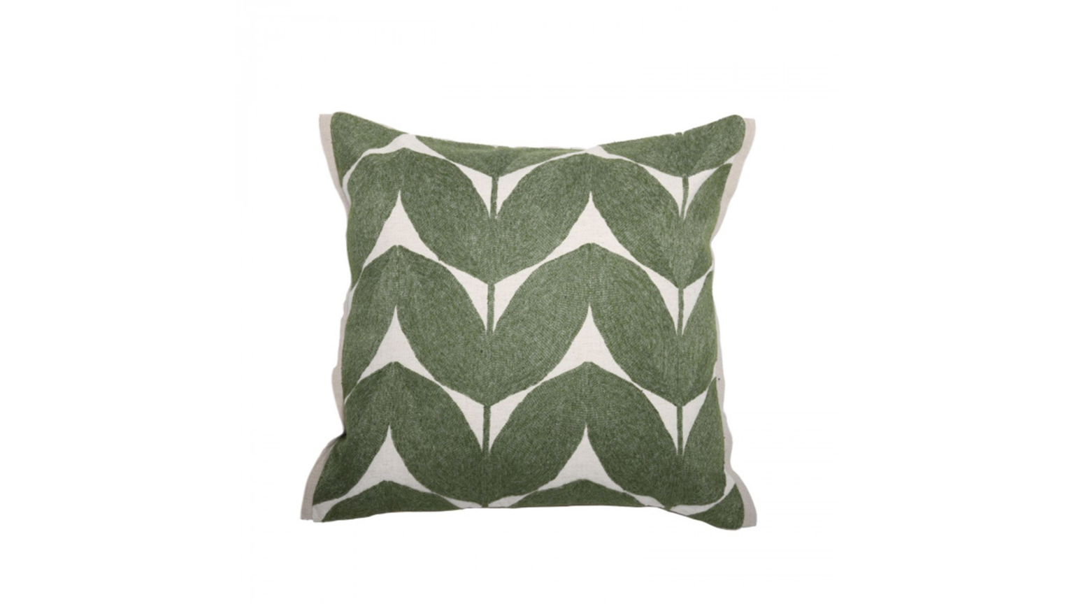 Kuddfodral Herbes Folles Olive 45 x 45 cm