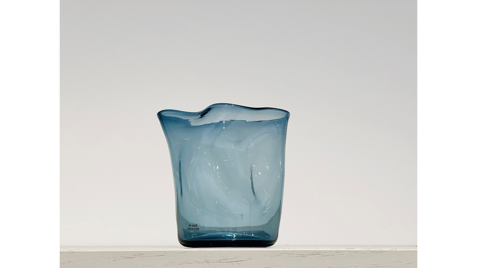 Glas Cellofan Stålblå