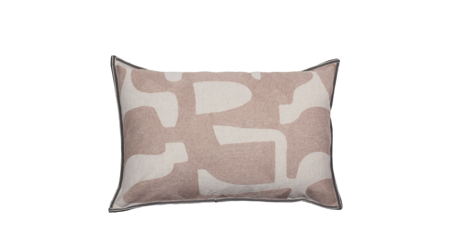 Kuddfodral Entrelacs Rose Poudre 40x60