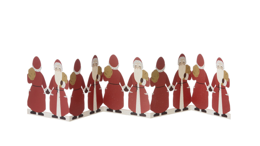 Bordsgirlang Santa 70 cm Ruby