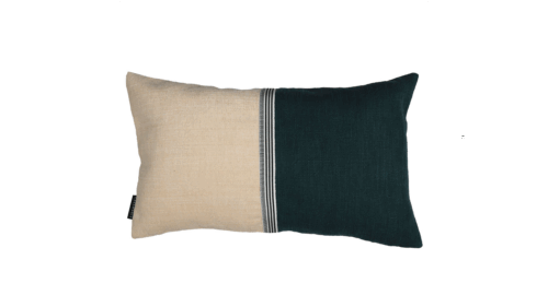 Kuddfodral Rime 30x50 cm Creme/Petrol