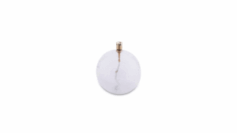 Oil lamp Round Clear Hammered