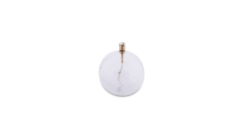 Oil lamp Round Clear Hammered