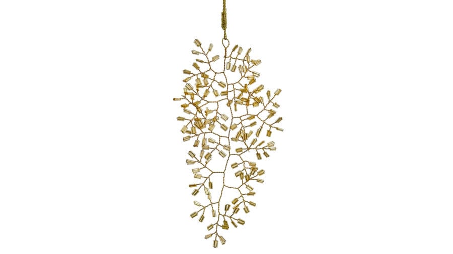 Hänge Leaf Bead wire gold