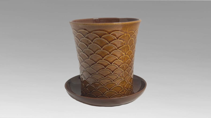 Kruka Signe Båge Stor, Ockra