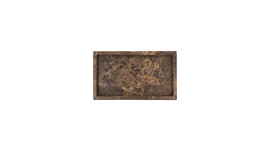Tray Deco Marble brown