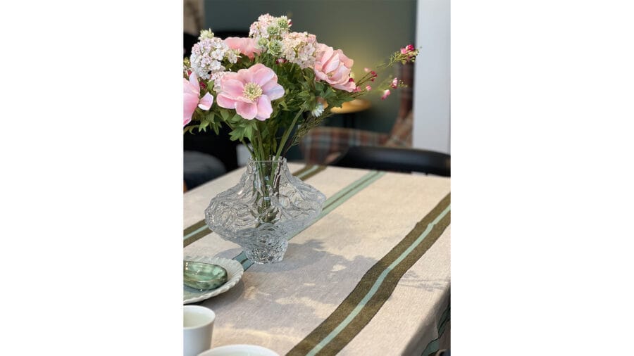 Duk Herringbone Stripe Olive